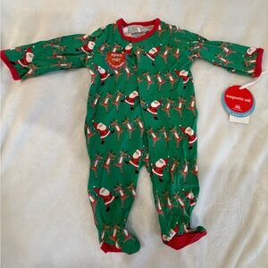 Magnetic Me Festive Green Santa and Reindeer Footie